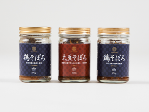 金そぼろ 100g×3本（鶏2本、大豆1本）