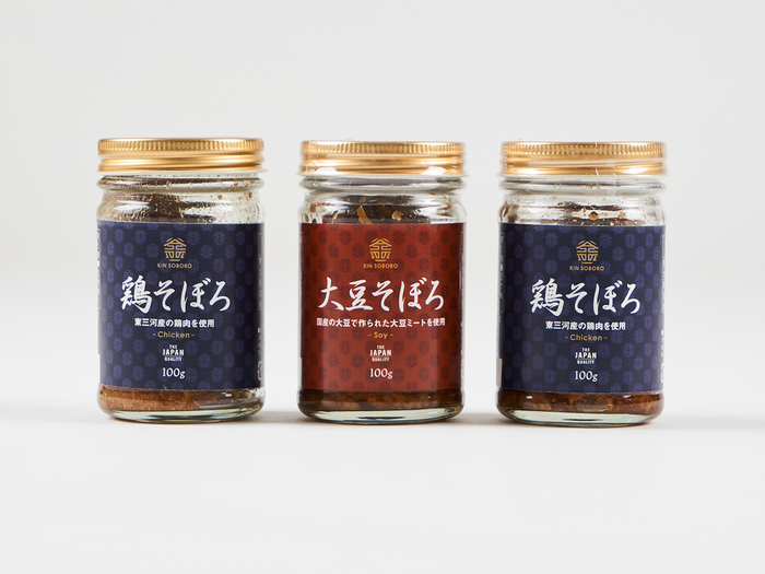 金そぼろ 100g×3本（鶏2本、大豆1本）